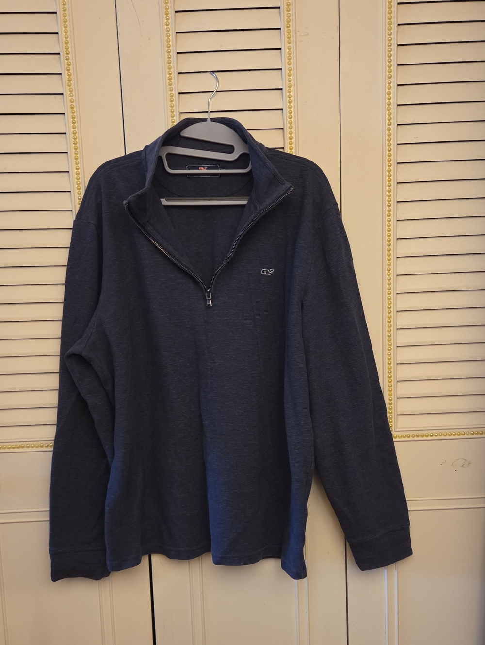 Vineyard Vines Men's Dark Navy Quarter-Zip Sweater